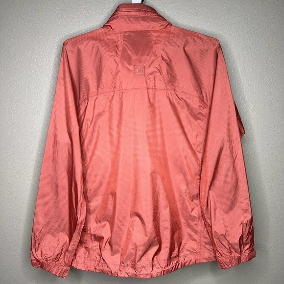 REI Kid's Pink Full Zip Long Sleeve Windbreaker W/Stowaway Hood Jacket XL - Picture 10 of 11